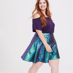 Torrid Mermaid Print Skirt
